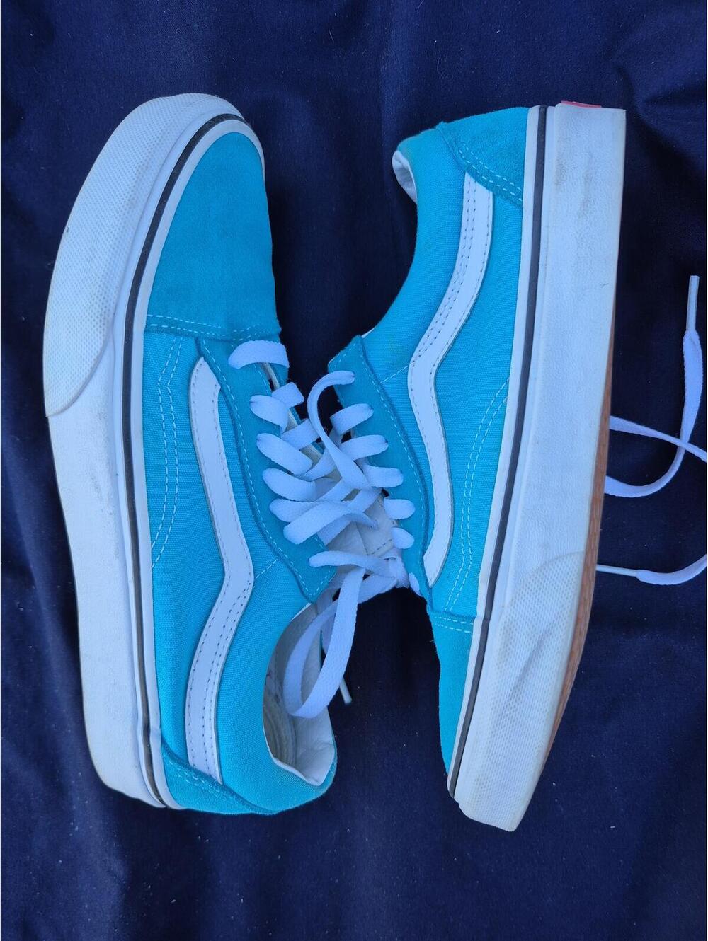 Vans Teal Old Skool low-top sneaker 6 M 7.5 W Pre-owned